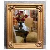 Mirror with Craved Corner Detail