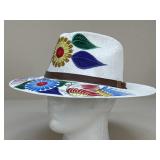 Womenï¿½s Hand Painted Hat - Sz. Medium
