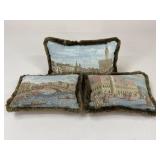 Landmarks of Italy Throw Pillows / 3 pc