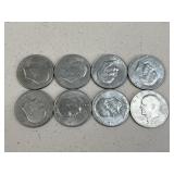 Eisenhower Dollars / 8 Coins