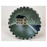 Hand Painted Wood Bowl