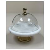 Marble Stand w/ Glass Cloche