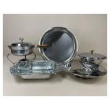 Glass & Metal Serving Dish Assortment / 5 pc