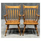 Ethan Allen Dining Arm Chairs / 2 pc