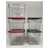 Cambro & Carlisle Food Storage Containers / 5 pc