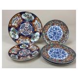 Gold Imari Decorative Plates + / 5 pc