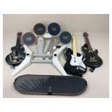 Rockband Guitars, Drums , & Skateboard