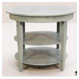 Round Painted End Table