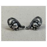 Sterling Silver Clip On Earrings