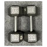 Pair of CAP 30 lb Dumbbells