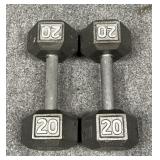 Pair of CAP 20 lb Dumbbells