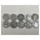 Buffalo Nickels / 10 Coins
