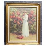 "The Rose Garden"Print on Canvas by Tom Browning