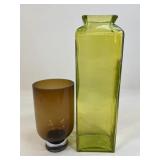 Glass Vases/ 2 pc