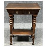 End Table with Turned Legs