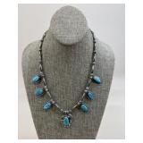 Sterling Silver Squash Blossom Necklace