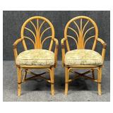 Pair of Bamboo Arm Chairs