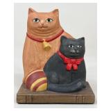 Vintage Dept. 56 Porcelain Cat Bookend
