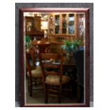 Framed Beveled Mirror