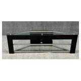 TV Console w / Glass Shelves