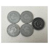 Liberty V Nickels/ 5 pc