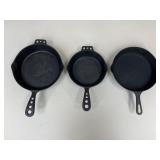 Nordic Ware & Griswold Cast Iron Skillets / 3 pc