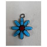 Sterling Silver Pendant w/ Stones