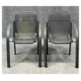 Pair of Metal Patio Chairs