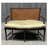 Antique Settee with Down Cushion