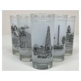 Commemorative Texas Glasses / 6 pc