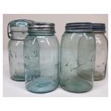 Anchor Hocking, Atlas & Ball Mason Jars / 4 pc