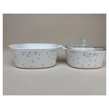 Corning Ware Casserole Dishes / 2 pc