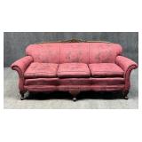 Vintage Sofa w/ Carved Frame
