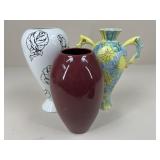 Ceramic Vases/ 3 pc