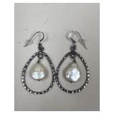 Sterling Silver & Pearl Earrings