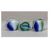 Art Glass Fish / 3 pc