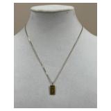 14k Gold Necklace w/ Gold Nugget Pendant