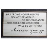 "Joshua 1:9" Wall Decor
