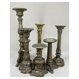Resin Candelabras / 6 pc