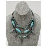 Sterling Silver & Stone Necklace