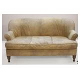 Leather Loveseat by Hurwitz Mintz
