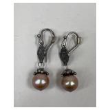 Sterling Silver & Pearl Earrings