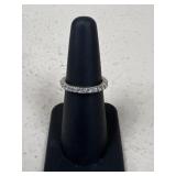 Sz 6 Sterling Silver Ring w/ Stones