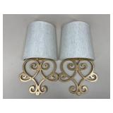 Pair Of Battery Operated Wall Sconces