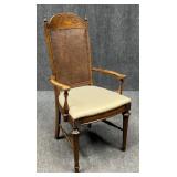 Cane Back Dining Arm Chair