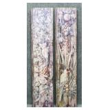 Tall Decorative Wood Panels -2 pc