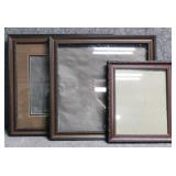3 Open Frames w/glass