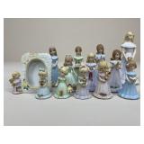 Enesco Growing Up Birthday Girls Figures / 13 pc