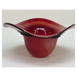 Art Glass Bowl  / Hat Vase