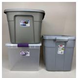 Rubbermaid & Sterilite Storage Totes / 3 pc